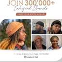 Silk Satin Lined Halo Turban Head Wrap Pre-Tied Skull Cap for Men and Women Sleeping Bonnet Hair Cover Chemo Hair Loss Hat (Red, XL)