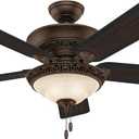 Hunter Fan Company Italian Countryside Indoor Ceiling Fan with LED Lights and Pull Chain Control, p.a. cocoa, 52 (53200)