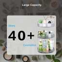 360 Rotating Makeup Organizer, 3 Tier Large Capacity Lazy Susan Bathroom Counter Organizer, Skincare Organizers, Spinning Perfume Organizer & Vanity Organizer Countertop (Classic Grey, 3 Tier)