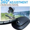 MRGDLKY Black ​Motorcycle Mirrors 8MM - Heavy Duty Rear Vew Mirror Side Hollow Rod Arrow Compatible with Touring Sportster Softail Road Glide Electra Street Glide Road King Dyna Ultra Vrod 1982-2025, HD 8MM Bolts