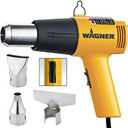 Wagner Spraytech 2417344 HT1000 Heat Gun Kit, 3 Nozzles Included, 2 Temp Settings 750F & 1000F, Great for Shrink Wrap, Soften Paint, Bend Plastic Pipes, Loosen Bolts and More