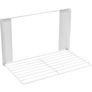 LEQ Clothes Drying Rack Magnetic Folding Shelf for Clothes and Towels, Magnet Rack Mount on Washing Machine Fridge, Durable Folding Rack for Laundry Room Bathroom Kitchen (White)