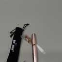 Eyebrow Trimmer for Women, Rechargeable Eyebrow Hair Remover, Painless Electric Razor with 2 x Replacement Heads, Eye Brow and Face Epilator Hair Removal (Rose Gold)