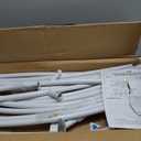 Heart-Shaped White Wedding Arch with Stand,6.6 * 6.6ft Wedding Arch with Base Includes 2 Water Bags,Metal Ceremony Backdrop Stand for Outdoor/Indoor Weddings,Birthday,Decoration (Whtie)