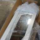 Kids Jewelry Armoire Cabinet with Swivel Base and Lockable Universal Wheels