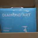 TTPOLONG A2 Diamond Painting Storage Book, Diamond Art Portfolio Book 30 Pags Clear Pockets Plastic Sleeves22.5X16.7 Inch (Blue)