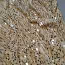 Kaei&Shi Velvet Sequin Dress,Sparkly Halter Mini Dresses for Women,Homecoming Cocktail Party Sexy Outfit (Gold, L)
