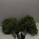 Artificial Olive Boxwood Topiary Ball Trees,2 Set of 16'' UV Resistant Fake Evergreen Shrubs Bushes Plants with Ground Spike, Fake Plants for Outdoor Indoor Front Porch Garden