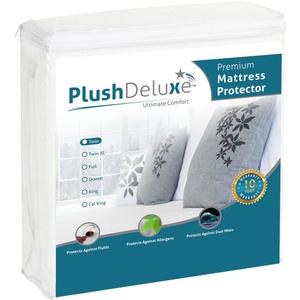 Plush Deluxe Waterproof Mattress Protector White 180" x 200" Plush Deluxe Waterproof Mattress Protector White 180" x 200"