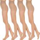 L'eggs Everyday Women's Standard-Panty Sheer Toe Pantyhose for All Day Comfort, 100% Nylon (B, Nude)