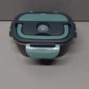 SOHIDA Electric Lunch Box Food Heater, 80W Portable Warmer for Car Truck Work with 304 Stainless Steel Container, 12V/24V/110V Green Heated Lunch Box Suitable for Ideal Driver/Work/Gift