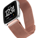 STAINLESS STEEL MESH BAND FOR USE WITH FITBIT VERSA ROSE GOLD