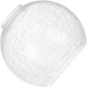 Cracked Pattern Glass Lamp Shade Replacement for Pendant Lights E27 Compatible 10-inch Round Finish for Home Decor and Lighting Fixtures