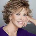 SEVENCOLORS Short Brown Wavy Wigs for White Women Layered Natural Brown Mixed Blonde Pixie Wig Synthetic Hair Short Womens Wigs