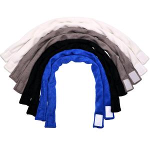 Chewy Necklace Sensory, 8 Pack Terry Cloth Chewy Necklaces for Boys Girls with Autism, ADHD, SPD, fidgeting, Anxiety to Chewing, Absorbent Fabric Bands Teething Necklace for Chewers (Black, White, Blue, Gray)