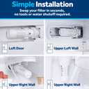 GE XWFE Refrigerator Water Filter, Genuine Replacement Filter, Certified to Reduce Lead, Sulfur, and 50+ Other Impurities, Replace Every 6 Months for Best Results, Pack of 1