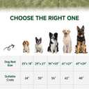 KSIIA Washable Dog Bed Comfy Dog Crate Pad Deluxe Plush Pet Bed Non-Slip Kennel Pad for Jumbo Dogs, 47" x 29", Green