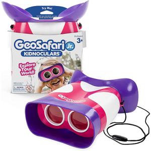 Educational Insights GeoSafari Jr. Kidnoculars Pink Binoculars For Toddlers & Kids, Toy for Boys & Girls, Classroom Must Haves, Ages 3+ (Multi-color)