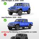 in-Channel Window Rain Guards Fit for 2018-2026 Jeep Wrangler JL & 2020-2026 Jeep Gladiator, Window Visors Window Deflectors Vent Visors Vent Shades Car Accessories -4 pcs