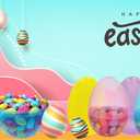 8 Inch Massive Translucent Easter Eggs (6 Pack) Bright Plastic Perfect For Easter Egg Hunt, Surprise Egg, Easter Hunt, Assorted Colors, 8" Giant Fillable Eggs (6-Pack)