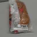 Christmas Inflatables Gingerbread Man Girl Lighted Yard Lawn Inflatable Decoration with Built-in Fan and Stakes Ropes Holiday Party Decor, Christmas Decor, 3 F