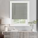 Cordless Light Filtering Mini Blind, 34 x 64 in, Grey