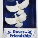 Kurt Adler Resin Friendship Dove Ornament (Set of 2), 4.5"