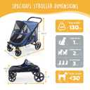 CANINE CANYON All-Terrain Pet Stroller for Large & Medium Dogs