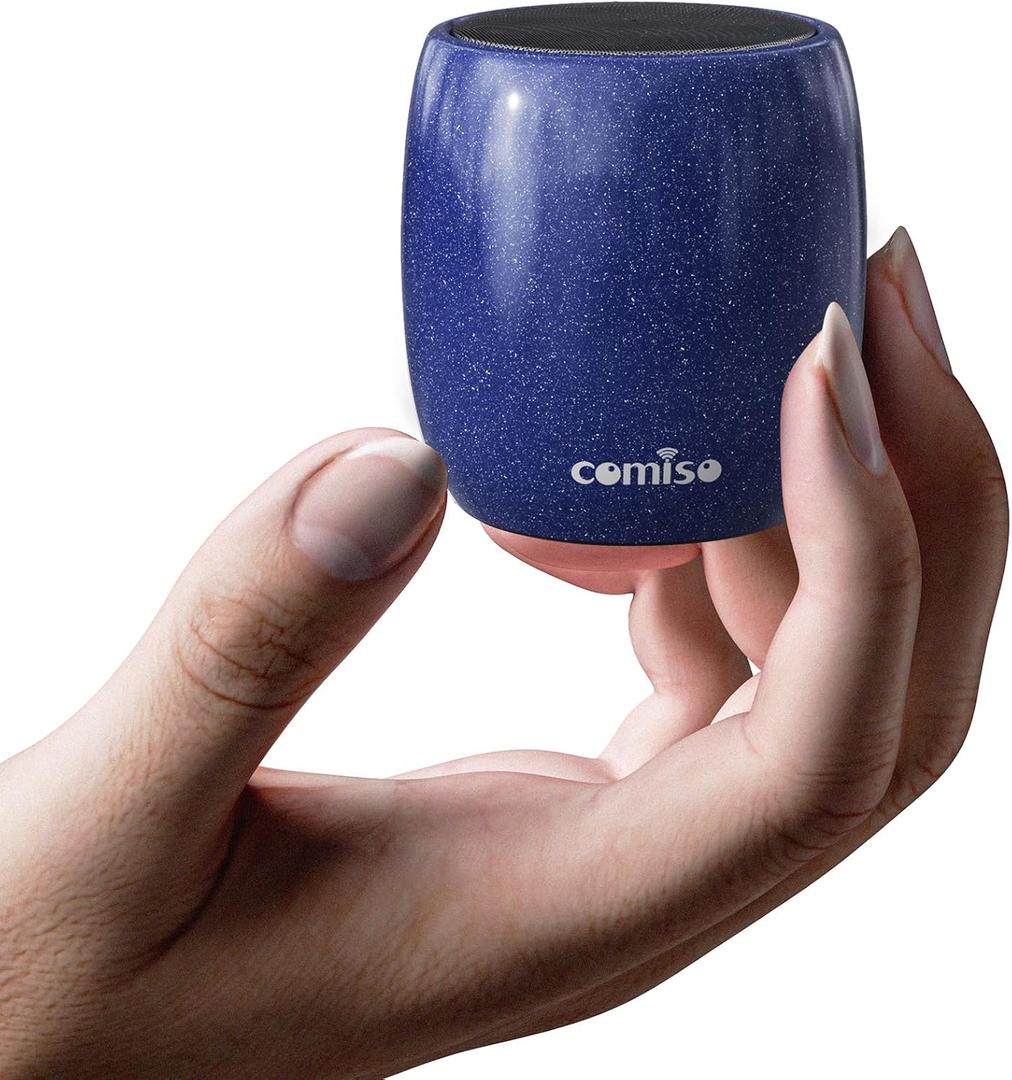 Small Speaker, Bluetooth Speaker with 360°HD Stereo Sound and Robust Bass, Mini Speaker with Built-in Mic, Hands-Free Call, Portable Speaker for Hiking, Biking, Car, or Trip, Ideal Gift for Men, Women