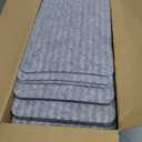 MBIGM 8" X 30" (15 in Pack) Non-Slip Carpet Stair Treads Non-Skid Safety Rug Slip Resistant Indoor Runner for Kids Elders & Pets with Reusable Adhesive - Light Gray - Carpet Pads for Stairs