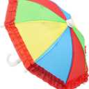 2 x UV Protection Phone Umbrella for Sun,Universal Adjustable Piggy Suction Cup Phone Stand Umbrella,Sun Shade (Colorful-Random Color)