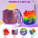 MGZNMTY Carrying Case and Silicone Case for Bitzee Disney Interactive Toy Digital Pet (Galaxy)