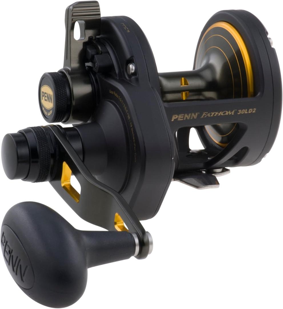 Penn 1292934 Fathom 40N Lever 2-Speed Lever Drag Fishing Reel