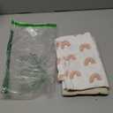 Wimist Toddler Pillowcases for 14"x20" Pillow 2 Pack, Muslin Small Toddler Baby Kids Travel Pillow Covers for Boys Girls with Envelope Closure (Beige & Rainbow, 14 x 20 Inch)