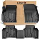 Floor Mats for Cadillac XT4 2019-2025, All Weather TPE Custom Fit Automotive Floor Mats for Cars, 1st and 2nd Row Car Floor Mats Full Set for Cadillac XT4 Accessories, 3 PCS, Black