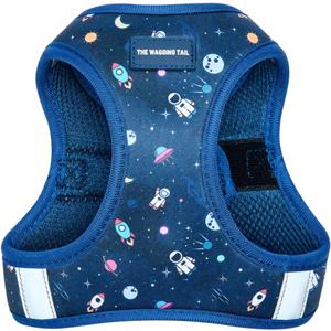 No Pull Harness for Small, Medium, Large Dogs, Heavy Duty, Adjustable, Breathable, Soft, Cute, Reflective, Dog Harness, Dog Vest, Pet Harness (Outer Space, Small)