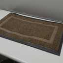 OLANLY Front Door Mat Indoor Outdoor Entrance, Waterproof All-Season, All-Weather Doormat, Sturdy Natural Rubber, Fade Resistant, Low Profile, Easy Clean Patio Porch Entryway Mat, 29.5x17, Brown