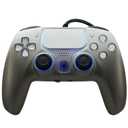 NBCP PS5 Wired Controller with Turbo, Hall Effect Triggers, Dual Vibration, 3.5mm Audio Jack Gamepad for PS5/PS4/PC/Steam Gaming (Grey)