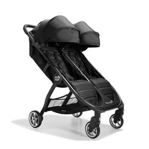 Baby Jogger® City Tour 2 Side by Side Double Stroller, Compact Twin Stroller Design, Easy-To-Maneuver, Fits Through Standard Doorways, Compact One-Step Fold Design, Baby Travel Essential, Pitch Black