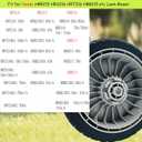 4 Pack Lawn Mower Wheels, HRR216K9VKAA Wheels, Fit for Honda HRR216 HR215 HRT216 HRB215 HRR2168vka etc 21 Inch Lawn Mower,2 Rear Wheels 42710-VE2-M02ZE, 2 Front Wheels 44710-VL0-L02ZB,