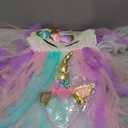 ZeroStage Sequin LED Light Unicorn Costume for Girl Birthday Decorations Halloween Christmas Party Outfit Princess Tutu Dress (7-8 Years, Pink With Headband)