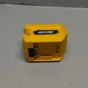 220W Power Inverter Compatible with Dewalt 20V Battery, DC 20V to AC 110V Portable Power Station with 1 AC Outlet, 2 USB Ports & 1 Type-C Fast Charging, 400LM LED Work Light (Yellow)