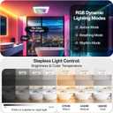 Smart Bathroom Exhaust Fan with Light & Bluetooth Speaker, Humidity & Odor Sensor, 3 RGB Dynamic Mode, Adjustable Lighting (0-2600lm,3CCT), 1 Sone Quiet, Easy Install (Grey)