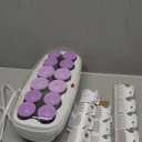 Conair Hot Rollers for Long, Medium & Short Hair, 12 Ceramic Flocked 1-Inch and 1-Inch Heated Hair Rollers with Clips, Hot Curlers for Women, Volume & Curls