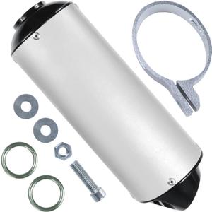 28mm 1.1 Exhaust Silencer Muffler Clamp Gasket for 50cc 70cc 90cc 110cc 125cc TRX90 ATC70 ATC200X TTR110 TTR125 KLX110 Apollo RFZ Coolster Lifa Taotao Dirt Pit Bike ATV Quad Mini Bike Silver