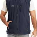 Flygo Mens Summer Casual Lightweight Outdoor Work Fishing Photo Travel Utility Vest with Pockets (Small, 01 Navy Blue)
