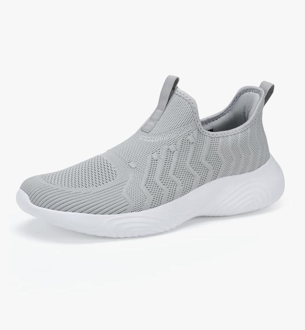 MRIP Mens Slip On Walking Shoes Lightweight Non Slip Gym Workout Running Shoes Mesh Breathable Cushion Fashion Tennis Athletic Casual Sneakers 13'