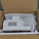 Bathroom Exhaust Fan with Light, 120 CFM Quiet Ventilation Fan with 6200K 12W LED Light 1.0 Sones Low Noise, 4 Inch Duct Quiet Square Ceiling Mount Vent Fan for Shower, Bathroom, Office, Home (White)