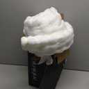 Ultra Soft Cozy Faux Fur Throw Blanket, Fuzzy Plush Thick Bubble Blanket, Luxury Fluffy Blanket for Couch, Sofa, Bedroom, and Living Room, 50x60 Inches, Cream White