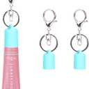 3 x Keychain Holder for Lip Gloss Summer Fridays - Lip Balm Holder Keychain - Portable Lipgloss Case with Keyring